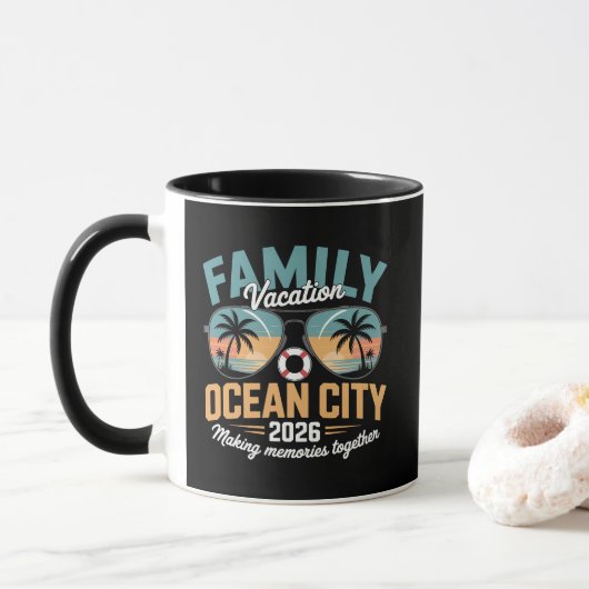 Ocean City Beach Tasse (Mit Donut)