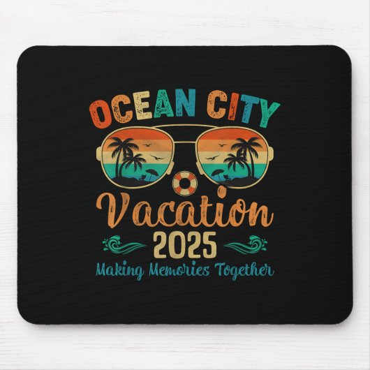 Ocean City Beach Vacation 2025 Friends Family Summ Mousepad (Vorne)