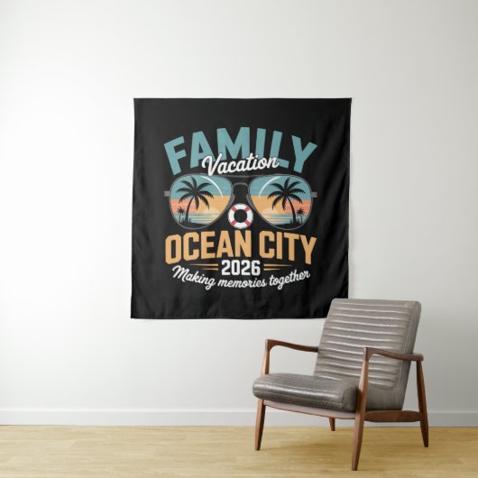 Ocean City Beach Wandteppich (Beispiel)