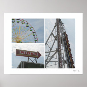 Ocean City Boardwalk - Reiten Poster