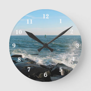 Ocean City Inlet Runde Wanduhr