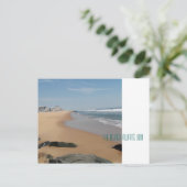 Ocean City Maryland, Beach Postkarte (Stehend Vorderseite)