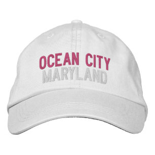 OCEAN CITY MARYLAND EMBROIDERIERTE BASEBALL GAP BESTICKTE BASEBALLKAPPE