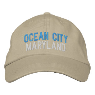OCEAN CITY MARYLAND EMBROIDERIERTE BASEBALL GAP BESTICKTE BASEBALLKAPPE