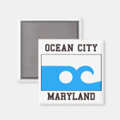 Ocean City Maryland Magnet (Vorderseite/Rückseite)