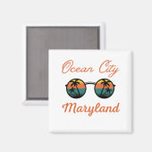 Ocean City Maryland Magnet (Vorderseite/Rückseite)