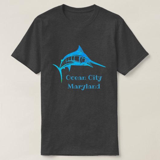 Ocean City Maryland Marlin Fish T - Shirt (Design vorne)