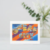 Ocean City Maryland MD Vintage Travel Postcard- Postkarte (Stehend Vorderseite)
