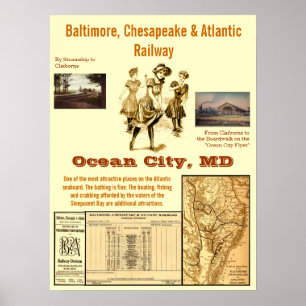 Ocean City, Maryland mit der Bahn Poster