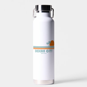 Ocean City Maryland Sonnenpalmen Trinkflasche