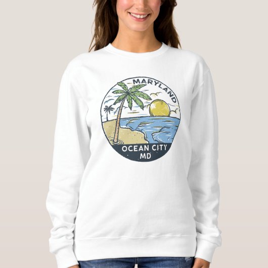 Ocean City Maryland Vintag Sweatshirt (Vorderseite)