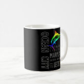 Ocean City Maryland White Marlin Hauptstadt Easter Kaffeetasse (VorderseiteRechts)
