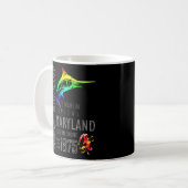 Ocean City Maryland White Marlin Hauptstadt Easter Kaffeetasse (Vorderseite Links)