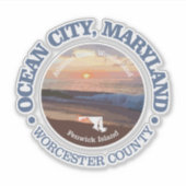 Ocean City MD (C) Aufkleber (Vorderseite)