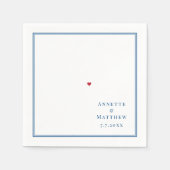 Ocean City MD Elegant Navy Blue Map Wedding Serviette (Vorderseite)