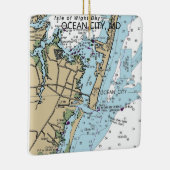 Ocean City Md Nautical Chart Keramikornament (Rechts)