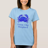 Ocean City MD Radiant Blue Crab T-Shirt (Vorderseite)