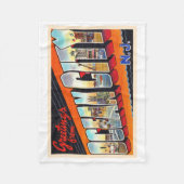 Ocean City New Jersey NJ Large Letter Postcard Fleecedecke (Vorderseite)