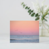 Ocean City, New Jersey Pastel Sunrise Postcard Ankündigungspostkarte (Stehend Vorderseite)