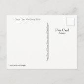 Ocean City, New Jersey Post Card Beach Boat Ankündigungspostkarte (Rückseite)