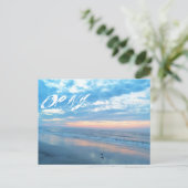 Ocean City New Jersey Post Card-Sonnenaufgang Refl Postkarte (Stehend Vorderseite)