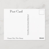 Ocean City New Jersey Post Card-Sonnenaufgang Refl Postkarte (Rückseite)