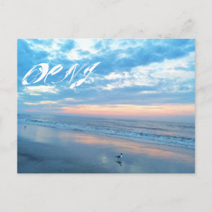 Ocean City New Jersey Postkarte - Sonnenaufgang Re