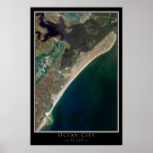 Ocean City New Jersey Satellite Poster Map (Vorne)