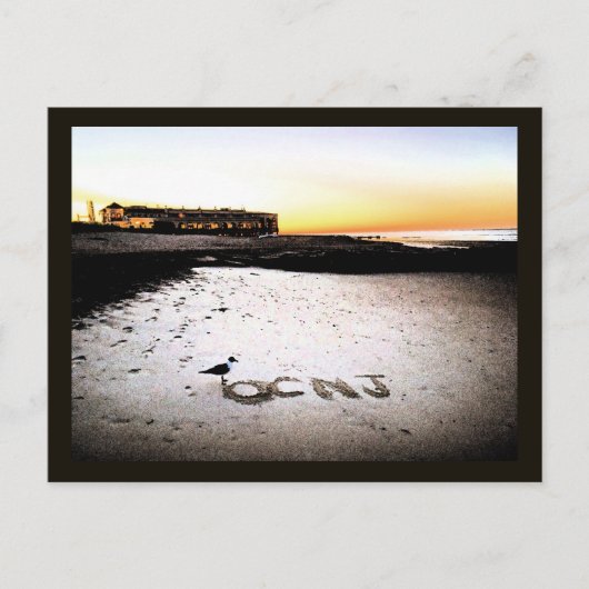 Ocean City, New Jersey Sunrise Post Card Postkarte (Vorderseite)