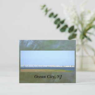 Ocean City, NJ Bridge Postkarte