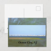 Ocean City, NJ Bridge Postkarte (Vorne/Hinten)