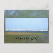 Ocean City, NJ Bridge Postkarte (Vorderseite)