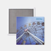 Ocean City, NJ Ferris Wheel Magnet (Vorderseite/Rückseite)