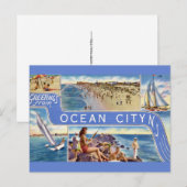 Ocean City NJ Postkarte (Vorne/Hinten)