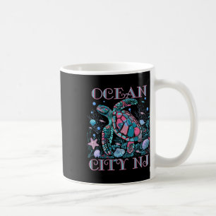Ocean City Nj Schildkrötenliebhaber Buntes Strand Kaffeetasse