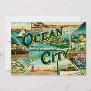 Ocean City NJ Szenen Big 5x7 Postkarte
