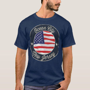 Ocean City - Patriotic New Jersey Souvenir T - Shi T-Shirt