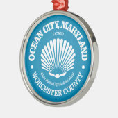 Ocean City (Seashell) Ornament Aus Metall (Links)