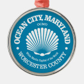 Ocean City (Seashell) Ornament Aus Metall (Vorne)