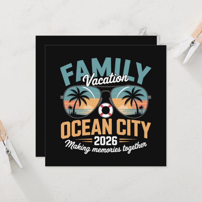 Ocean City Strand (Vorderseite/Rückseite Beispiel)