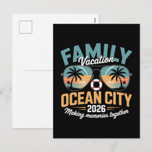 Ocean City Strand Feiertagspostkarte