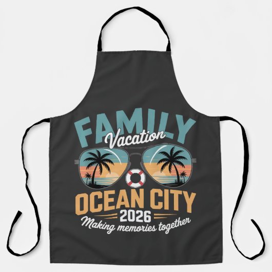 Ocean City Strand Schürze (Vorderseite)