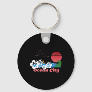Ocean City Urlaub Maryland Surfen Bekleidung Schlüsselanhänger