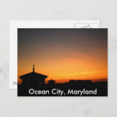 Ocean City View Postkarte (Vorne/Hinten)