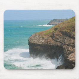 Ocean Cliffs bei Kilauea Kauai Mousepad