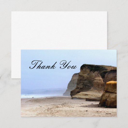 Ocean Cliffs Danke Card (Vorne/Hinten)