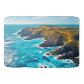 Ocean Cliffs: Wilde Küste Badematte (Vorderseite)