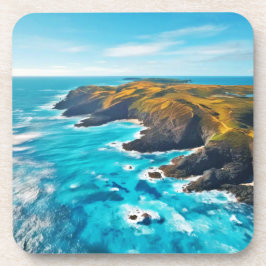 Ocean Cliffs: Wilde Küste Getränkeuntersetzer