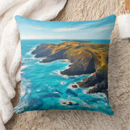 Ocean Cliffs: Wilde Küste Kissen