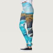 Ocean Cliffs: Wilde Küste Leggings (Links)